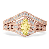 Two Piece Marquise CZ Ring
