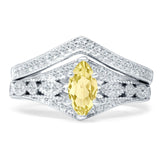 Two Piece Marquise CZ Ring
