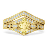 Two Piece Marquise CZ Ring