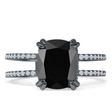 Cushion Cut CZ Ring