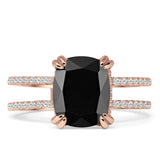 Cushion Cut CZ Ring