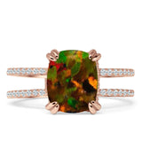 Cushion Cut CZ Ring