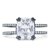 Cushion Cut CZ Ring