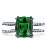 Cushion Cut CZ Ring