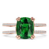 Cushion Cut CZ Ring
