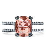 Cushion Cut CZ Ring