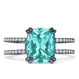 Cushion Cut CZ Ring