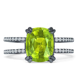 Cushion Cut CZ Ring
