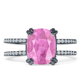 Cushion Cut CZ Ring