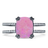 Cushion Cut CZ Ring