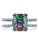 Cushion Cut CZ Ring
