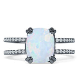 Cushion Cut CZ Ring