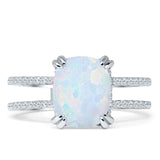 Cushion Cut CZ Ring