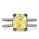 Cushion Cut CZ Ring