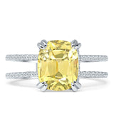 Cushion Cut CZ Ring