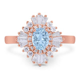 Floral Art Deco Halo Ring