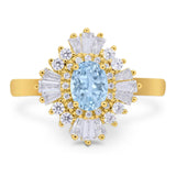 Floral Art Deco Halo Ring