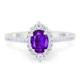 Art Deco Oval Natural Stone Wedding Ring