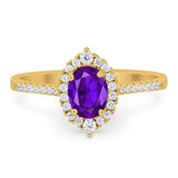 Art Deco Oval Natural Stone Wedding Ring