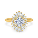 Floral Art Deco Cocktail Ring