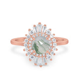 Floral Art Deco Cocktail Ring