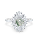 Floral Art Deco Cocktail Ring