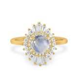 Floral Art Deco Cocktail Ring