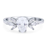 Art Deco Pear Teardrop Natural Stone Ring