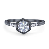 Minimalist Round Natural Stone Ring