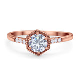 Minimalist Round Natural Stone Ring