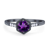 Minimalist Round Natural Stone Ring