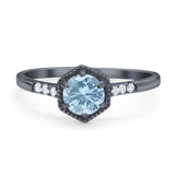 Minimalist Round Natural Stone Ring