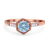 Minimalist Round Natural Stone Ring