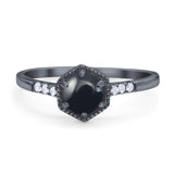 Minimalist Round Natural Stone Ring