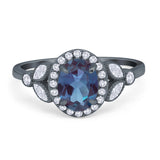 Vintage Style Oval Natural Stone Ring