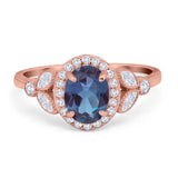 Vintage Style Oval Natural Stone Ring