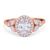 Vintage Style Oval Natural Stone Ring