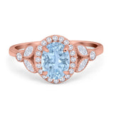 Vintage Style Oval Natural Stone Ring