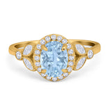 Vintage Style Oval Natural Stone Ring