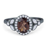 Vintage Style Oval Natural Stone Ring