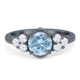 Vintage Style Round Natural Stone Filigree Ring