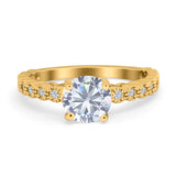 Vintage Style Round Natural Stone Ring