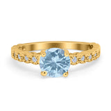 Vintage Style Round Natural Stone Ring