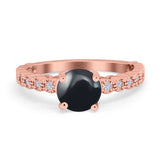 Vintage Style Round Natural Stone Ring