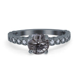 Vintage Style Round Natural Stone Ring