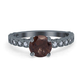 Vintage Style Round Natural Stone Ring