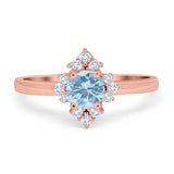 Art Deco Round Natural Stone Ring