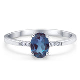 Vintage Style Oval Natural Stone Ring