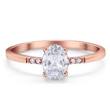 Vintage Style Oval Natural Stone Ring