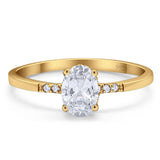 Vintage Style Oval Natural Stone Ring